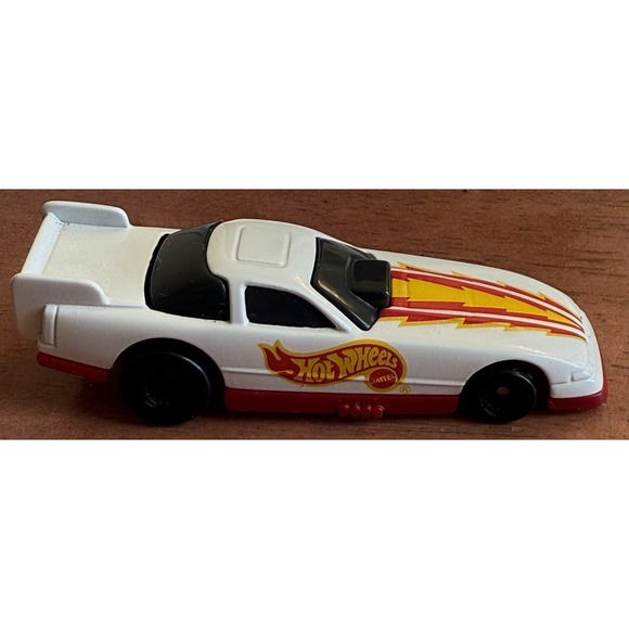 Hot Wheels 1993 Dragster Car white with Orange Racing Stripe EUC‎ - Picture 3 of 7